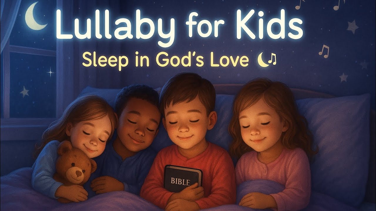 Peaceful Lullaby for Kids 🌙 | Gentle Sleep Song About God’s Love | Kingdom Kids Family
