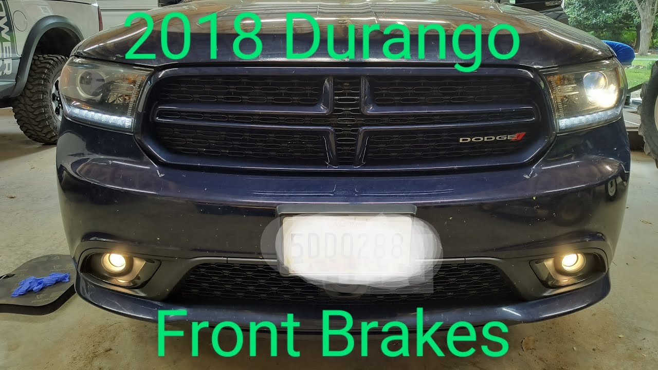 2018 Dodge Durango Front Brake Pad Replacement. EASY!!!