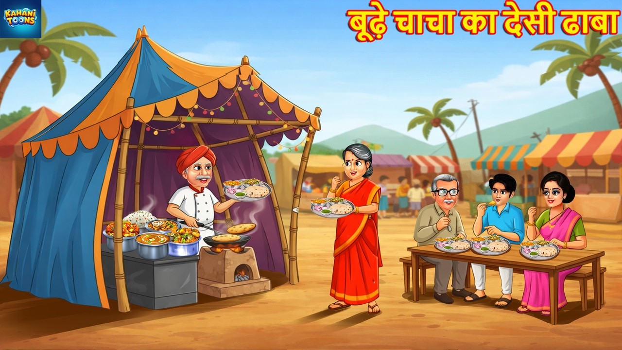 बूढ़े चाचा का देसी ढाबा | Hindi Kahani | Hindi Cartoon | Moral Stories | Hindi Story | Kahani | Story