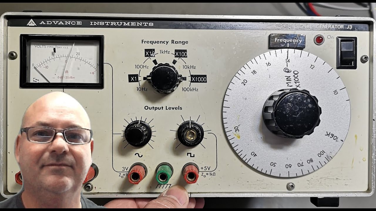 Advance instruments signal generator J3 10Hz to 100kHz test teardown