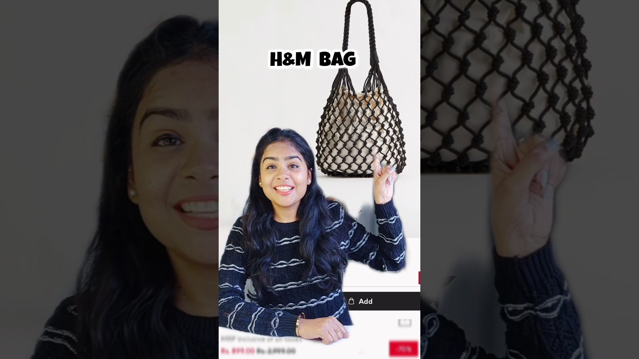 H&M Bag Ghar Pe Banaya saste me #diy #bag #macrame #art