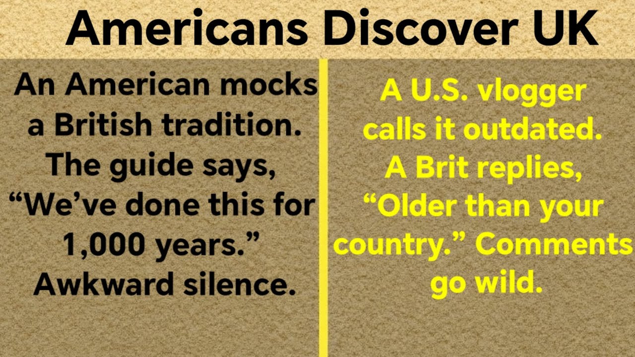 When Americans Realize Britain Has Been Doing This for 1,000 Years 😲🇬🇧