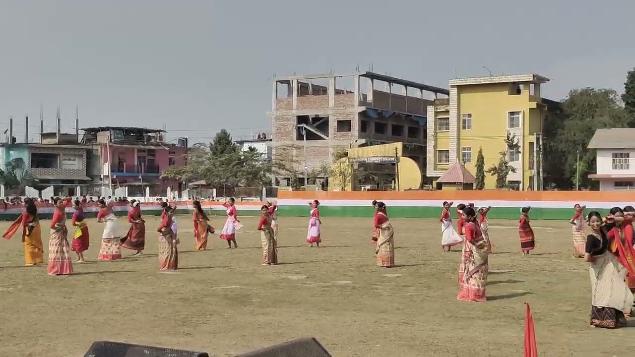 Cultural event (Fusion of Assamese folk dances) @ Republic Day, Lakhimpur district 