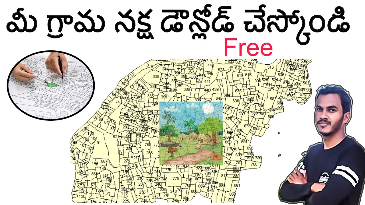 How to download village map telugu | village naksha telugu | village map telugu