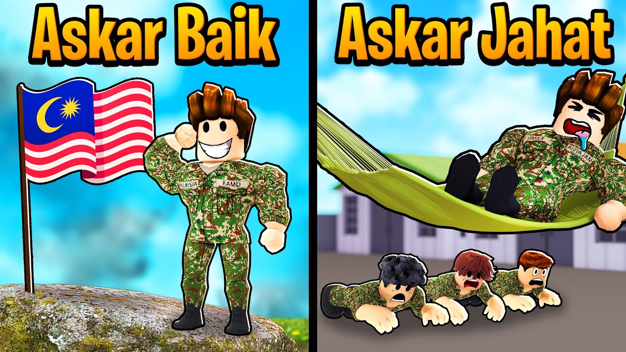 Drama Askar Baik VS Askar Jahat!!! (Roblox Malaysia)