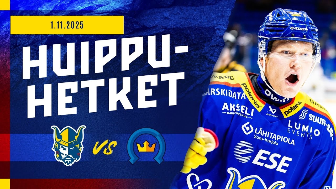 Huippuhetket: Jukurit&ndash;Kiekko-Espoo 1.11.2025