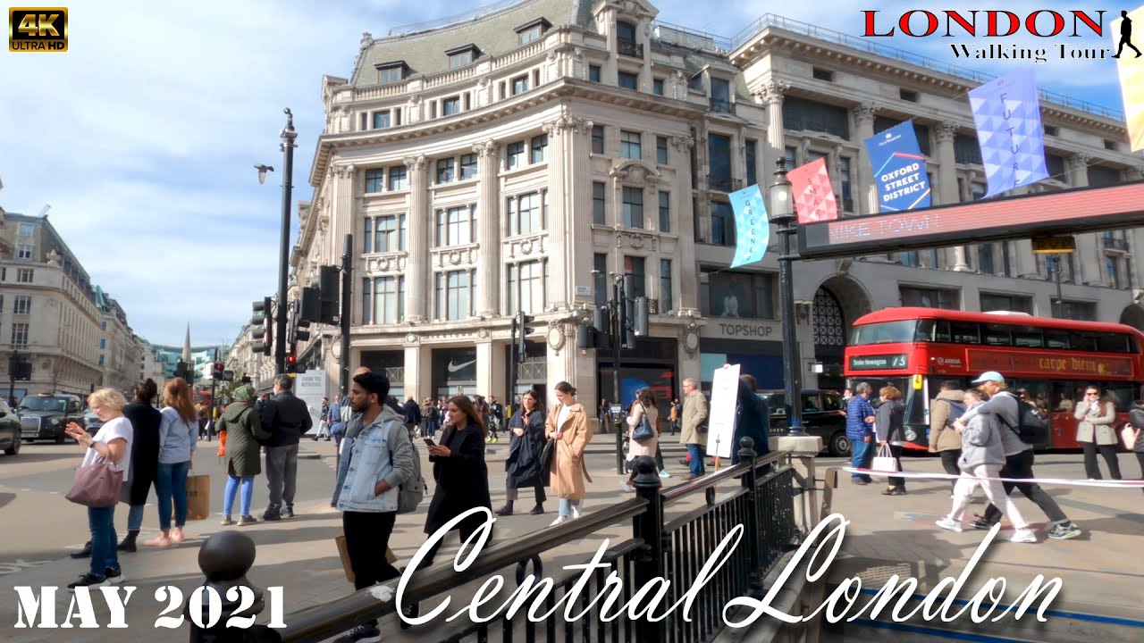 London Walking Tour | What's CENTRAL LONDON Like Today? | London reopen 2021 | 4K ULTRA HD