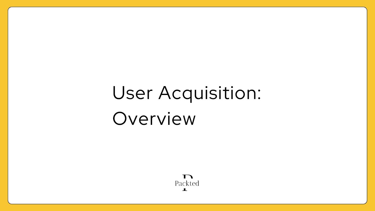 User Acquisition Report Overview in GA4