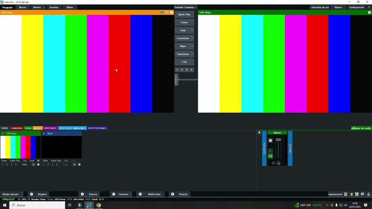 configurar una cámara en Vmix 2025