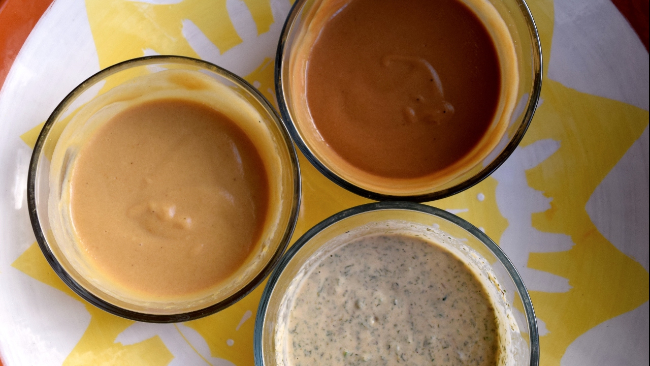 Vegan Tahini Salad Dressing Three Ways