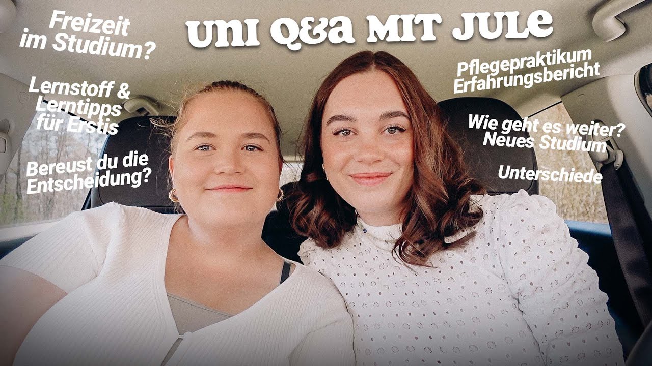 Freizeit im Medizinstudium, Probleme im 1. Semester | Realtalk Uni Q&A mit Jule
