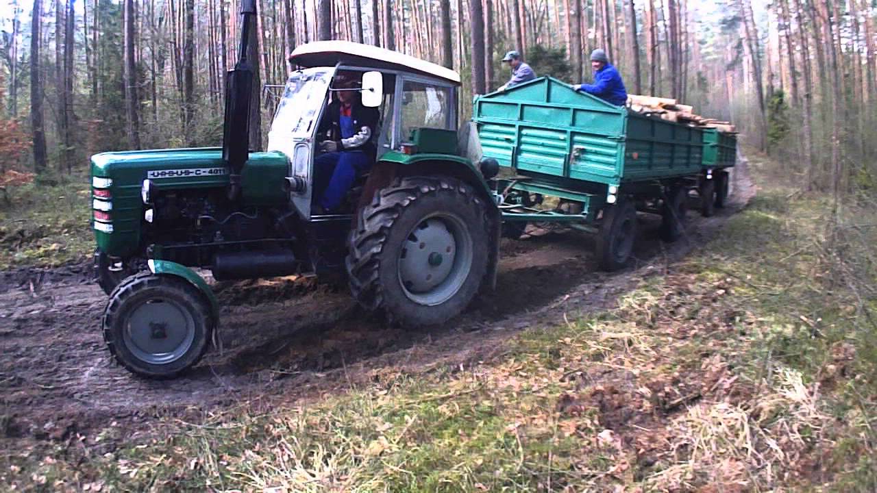 ursus 4011 wyjazd z lasu