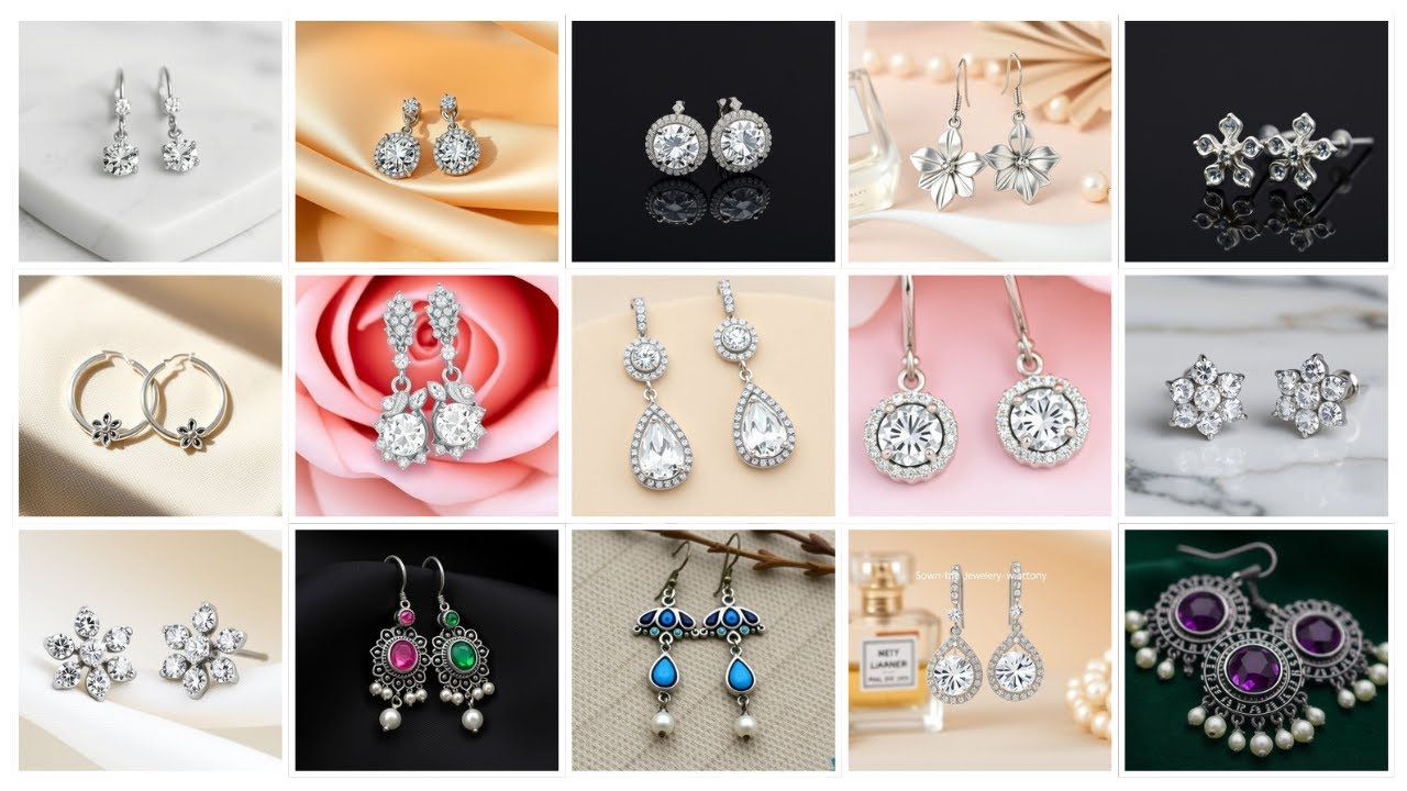 Silver Earrings Design for Girl 2025 | Stylish Daily Wear & Party Wear Earrings | 2AM Jewellery