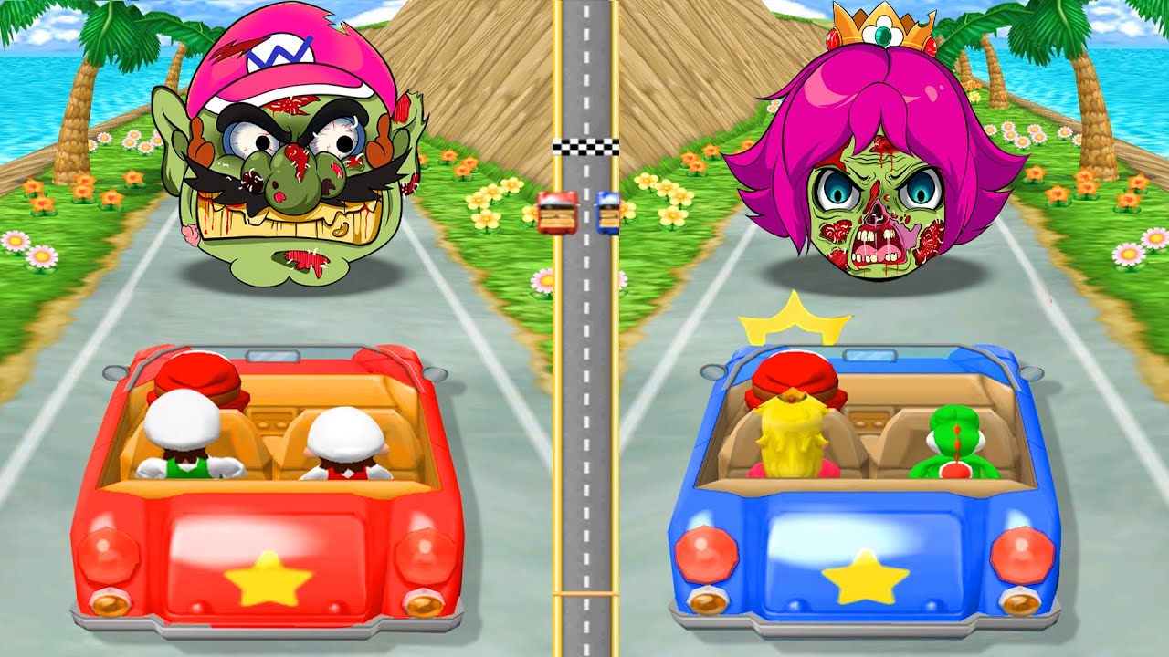 【マリオパーティ6】ミニゲームマリオVsルイージVsピーチVsヨッシー(CPU最強 たつじん)