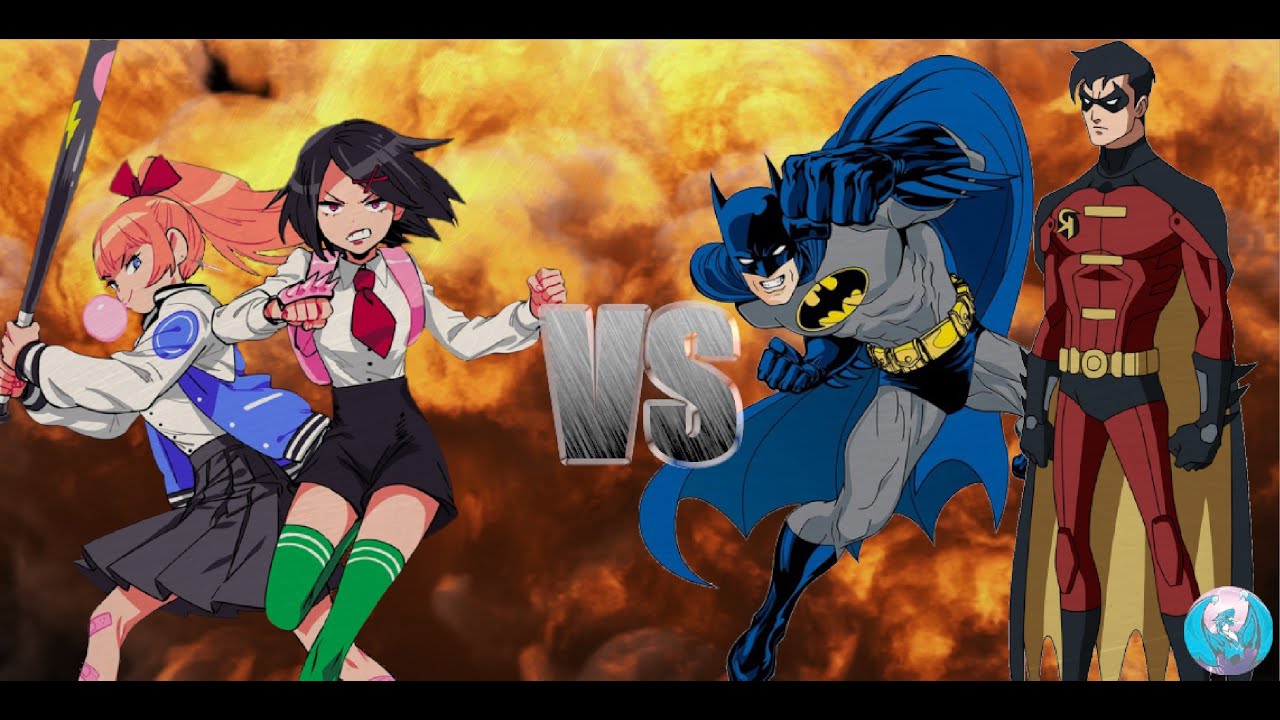 MUGEN - Request - Kyoko + Misako VS Batman + Robin - See Description
