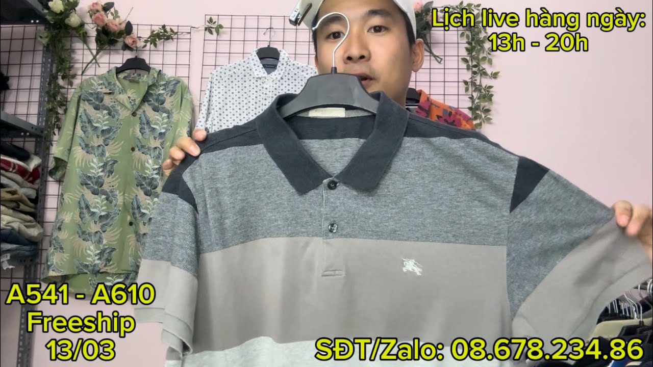 ÁO POLO VIP HIỆU BBR LACOSTE DAKS TOMMY BAO SHIP TOÀN QUỐC A541 - A610 13/03