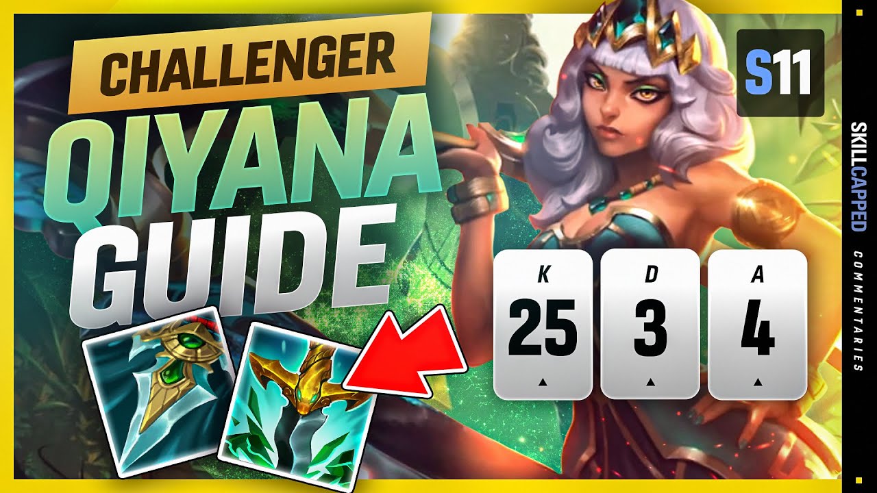 CHALLENGER Qiyana SOLO CARRY Guide - Learn How To Play Qiyana & HARD CARRY In Season 11
