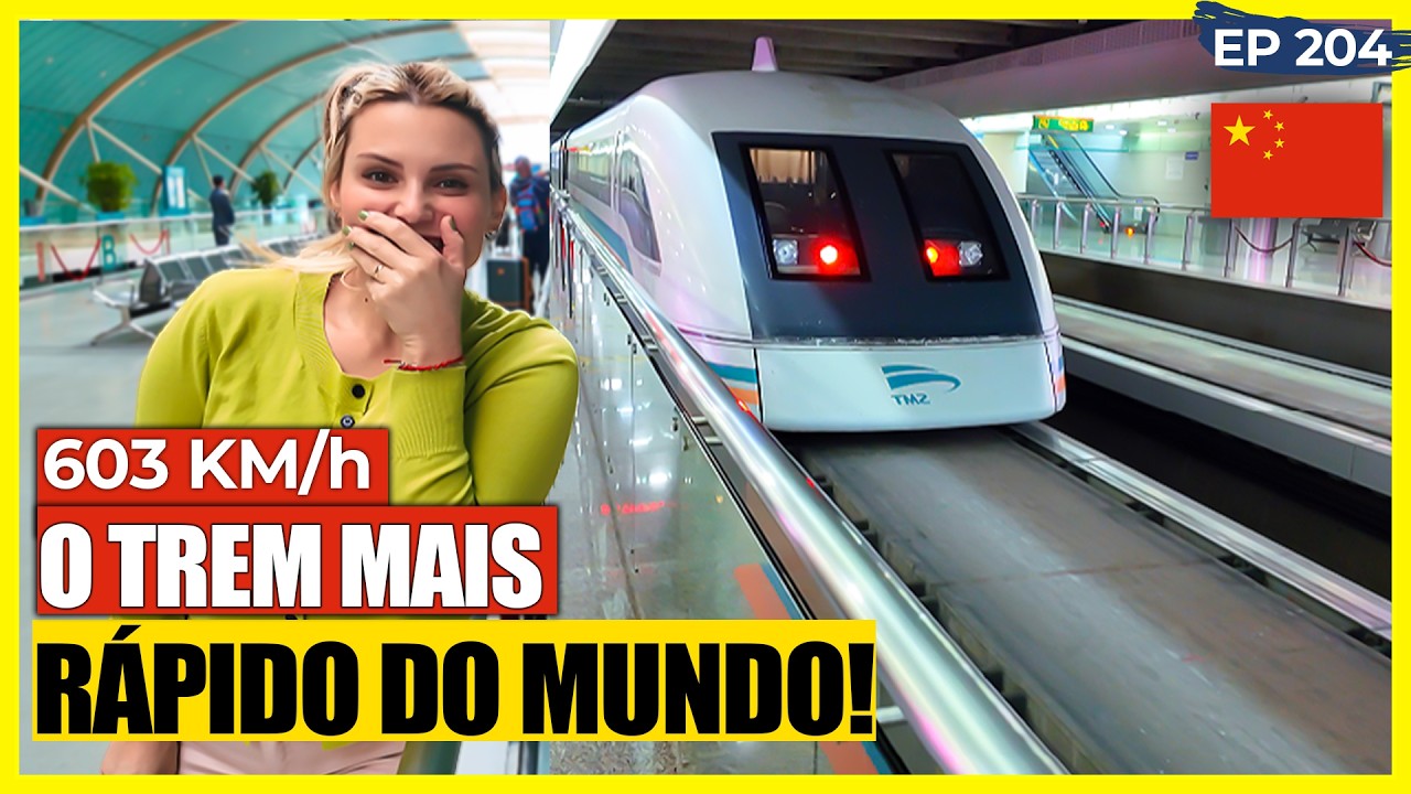 ASSIM É ANDAR NO TREM mais RÁPIDO do MUNDO! Ele LEVITA!  😨
