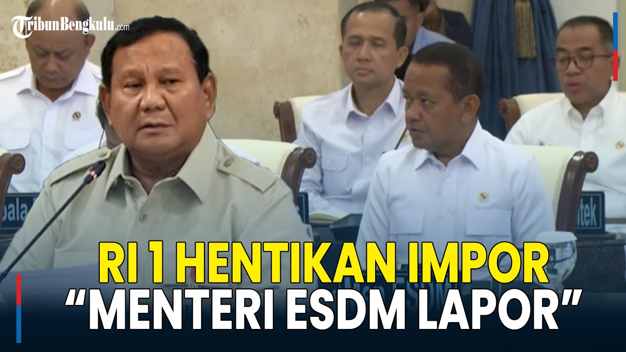 Ekspresi Bahlil saat Prabowo Tegas Hentikan Impor BBM Solar: Tahun Depan Menteri ESDM Lapor ke Saya