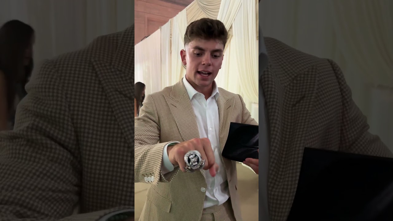 The Eagles react to seeing their Super Bowl LIX rings for the first time #shorts