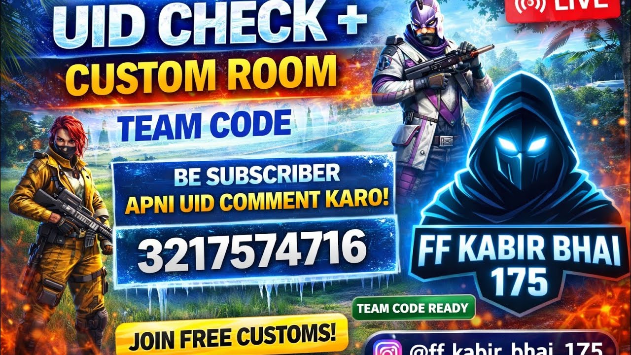 LIVE UID Reaction 😎 | FF Kabir Bhai #shortsfeedlibestream #fflive #shirtsliv #ffkabirbhai175