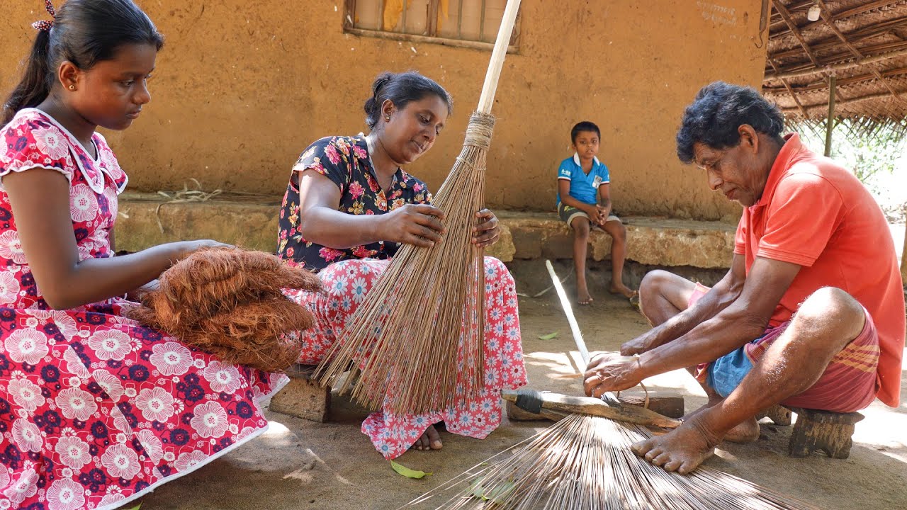 Eco-friendly handicrafts of people in my village. This is our way of life. .village kitchen recipe