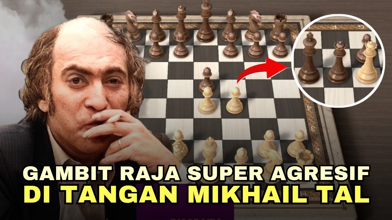 SUPER AGRESIF‼️ Kings Gambit Di Tangan Mikhail Tal Sangat Tajam dan Mematikan