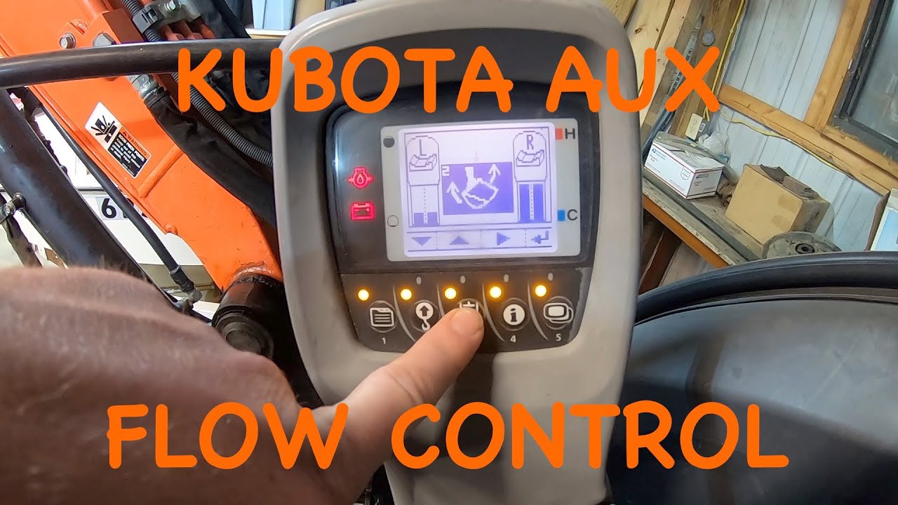 HOW TO Set Auxiliary Flow Controls on Kubota Mini Excavators