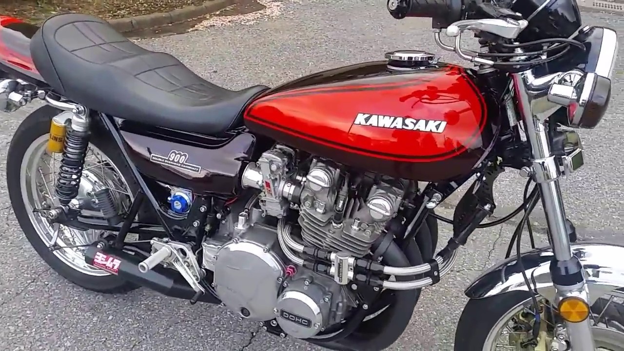 KAWASAKI Z1 発進 !! ヨシムラ アニバーサリーマフラーとST-L1＆18Vパワー炸裂!!! エンジン始動 Z1 FX GP GPZ  イービークリエイション