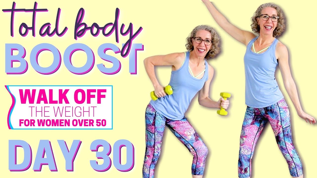 TOTAL BODY Walk! Boost Your Metabolism + Build Long, Lean Muscle Tone with hand weights 🦶 WOW Day 30