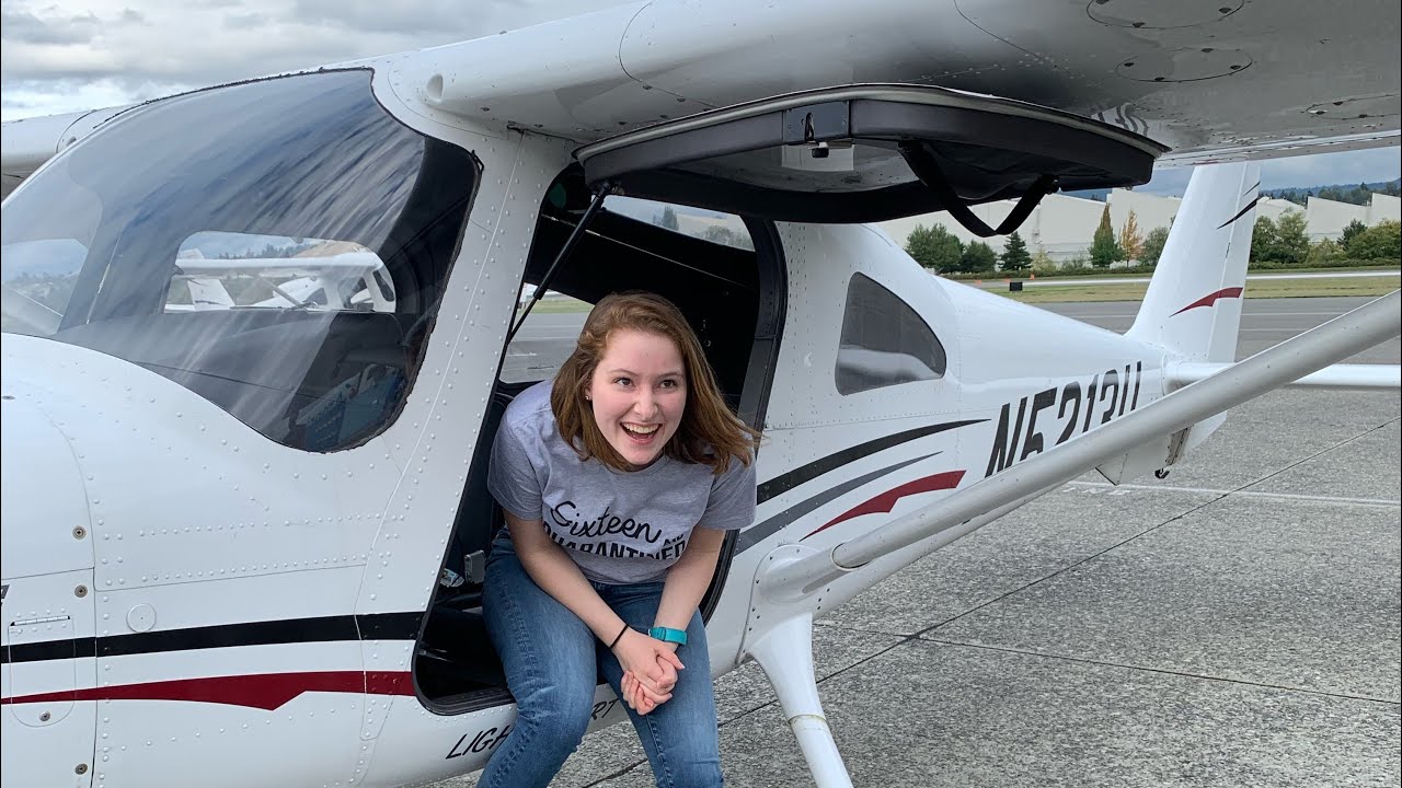 Natalie Flies Alone - First Solo Flight On Her 16th Birthday!!!