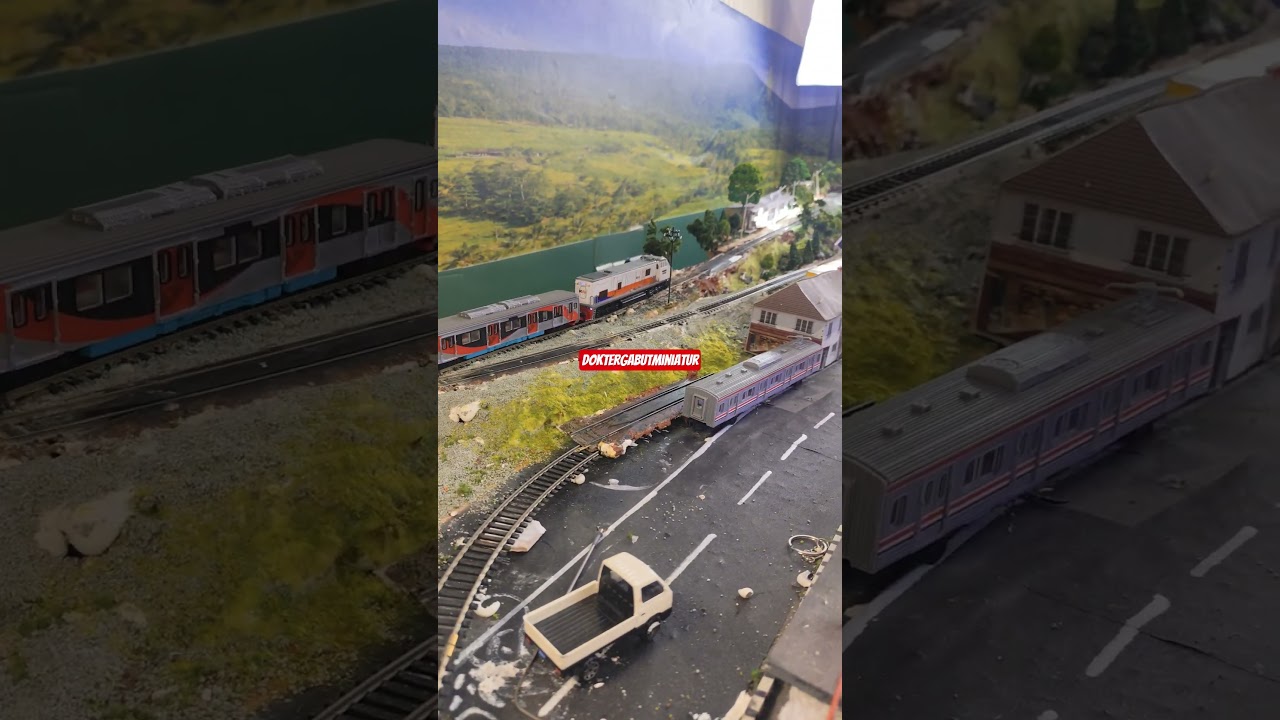 KERETA KRL KLB INKA NGEBUT Gagal Nanjak! #videoshort #keretaapi #train #miniatur