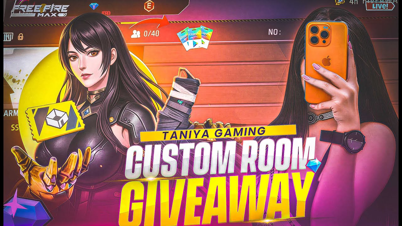 FREE FIRE LIVE CUSTOM ROOM GIVEAWAY | FF LIVE TEAM CODE GIVEAWAY | LIVE GUILD TEST 🔥| #freefirelive