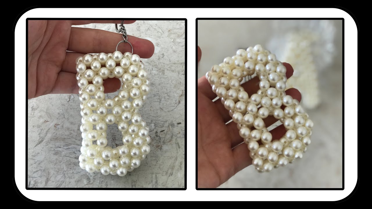 My Today's Craft || Alphabet B || making Letters With Beads || Beading B Letter with Pearls