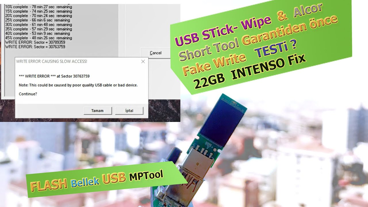 Mağazadan USB Bellek Almışlar Neden Bozuldu? - INTENSO Fake Test
