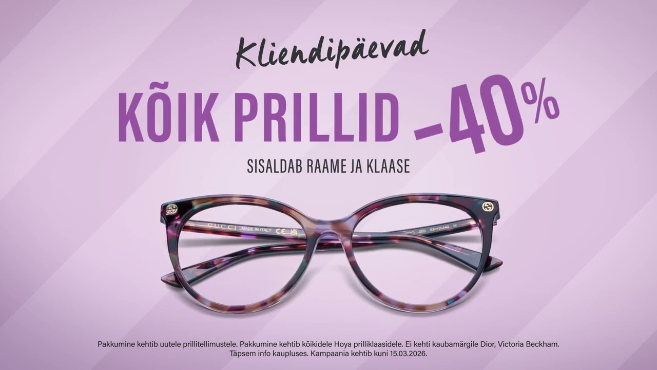 KÕIK PRILLID -40%!