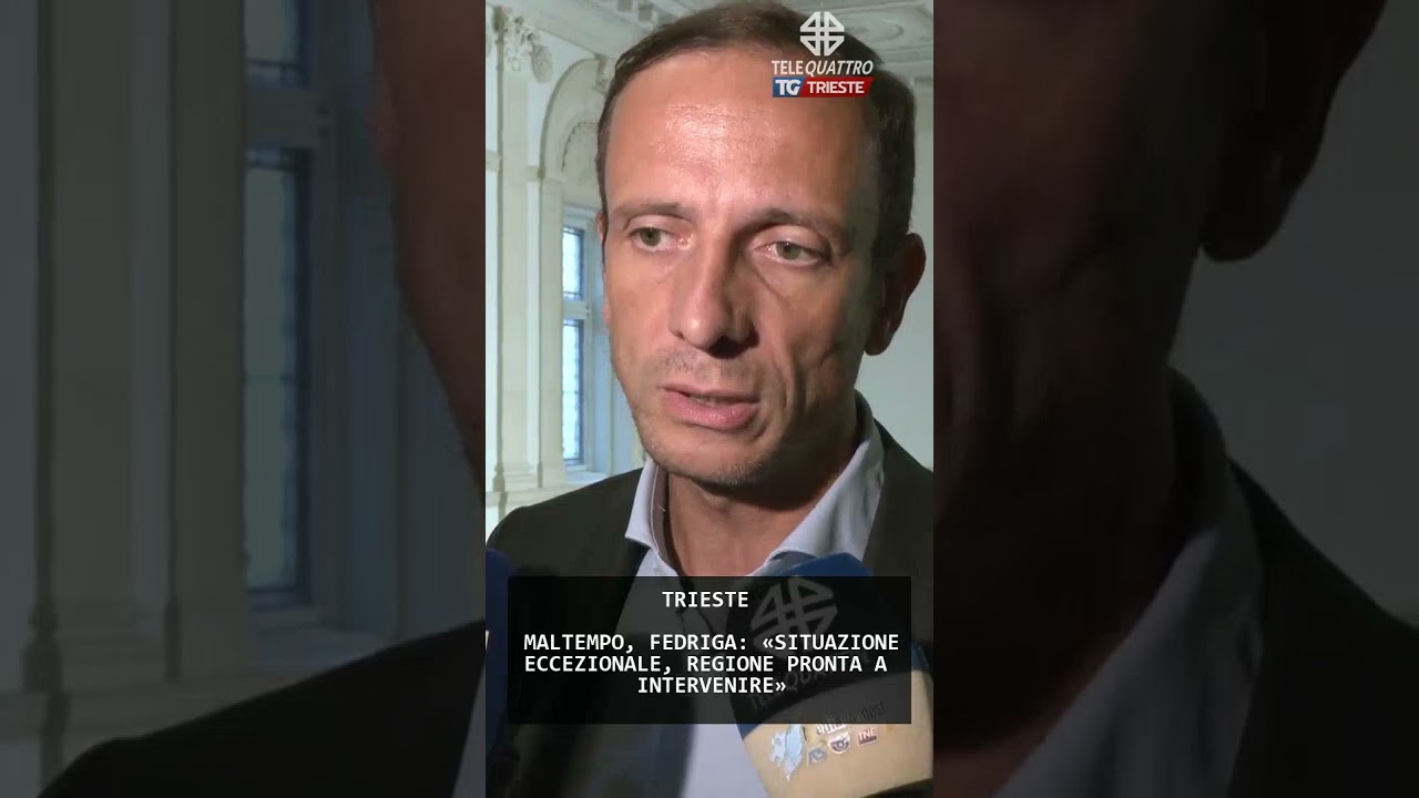 MALTEMPO, FEDRIGA: &laquo;SITUAZIONE ECCEZIONALE, REGIONE PRONTA A INTERVENIRE&raquo; | 04/09/2025