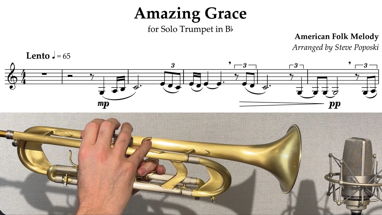 Amazing Grace - Trumpet & Acoustic Guitar – Peaceful Instrumental Cover