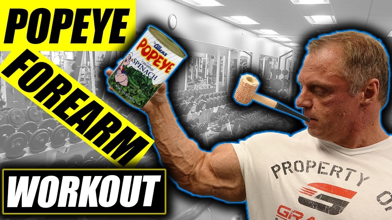 Insane Popeye forearm workout that will make them GROW