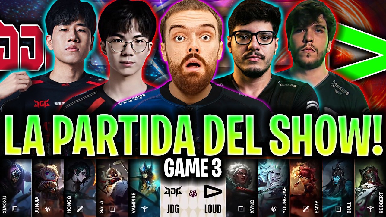 IBAI CASTEA LA PARTIDA DEL SHOW! 😱THAT WAS EPIC!🔥 - JDG vs LOUD Game 3 FIRST STAND 2026 DÍA 4 IBAI