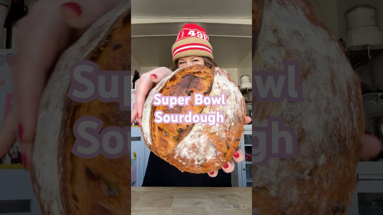 Superbowl Sourdough: jalape&ntilde;o cheddar orange sauce #sourdoughbread