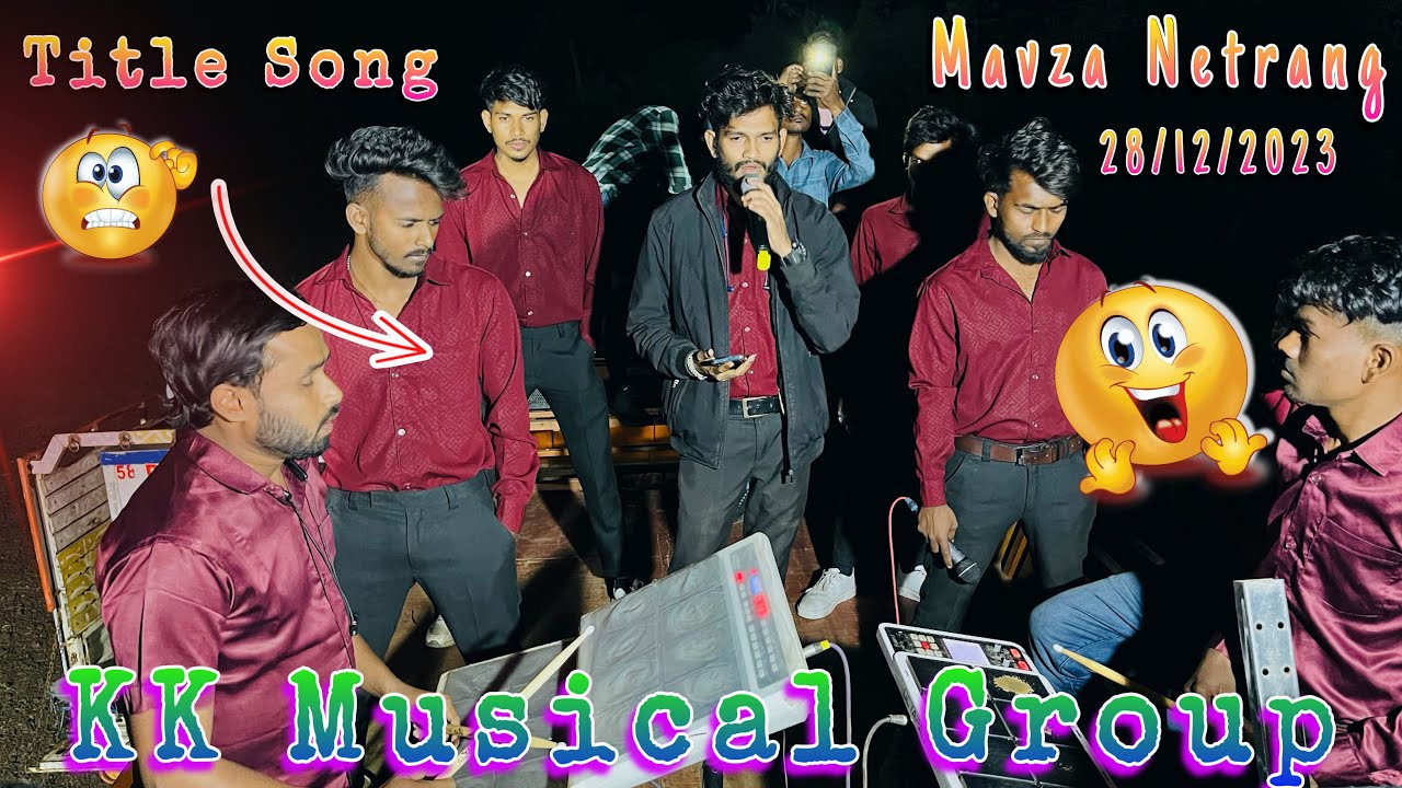 KK Musical Group Title Song धमाके दार Performance💥🤩 At Mauza Netrang 28/12/2023