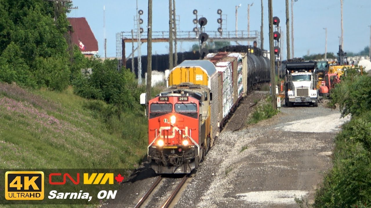 [4K] TRAINS IN AND AROUND SARNIA