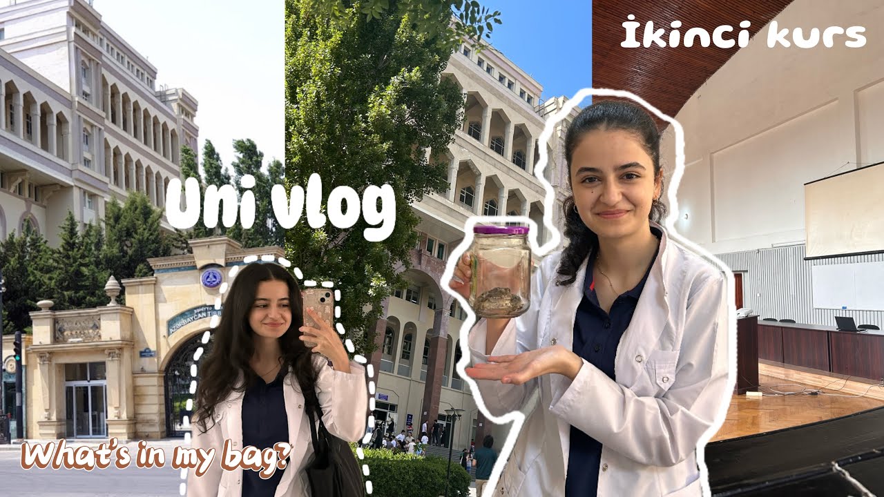 UNİ VLOG|Tibb universitetində 2 gün| Qurbağa təcrübəsi