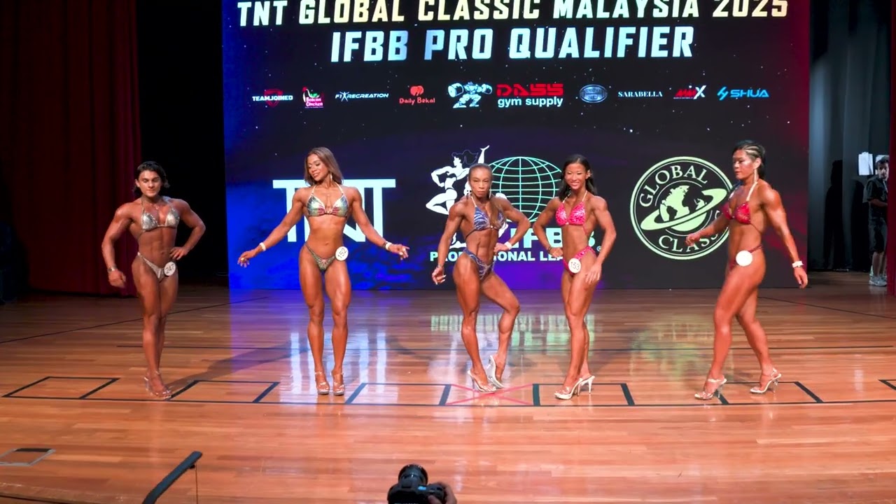 🇲🇾 TNT Global Classic 2025 Women's Figure IFBB Pro Qualifier Open Overall 4k comparison 🏆