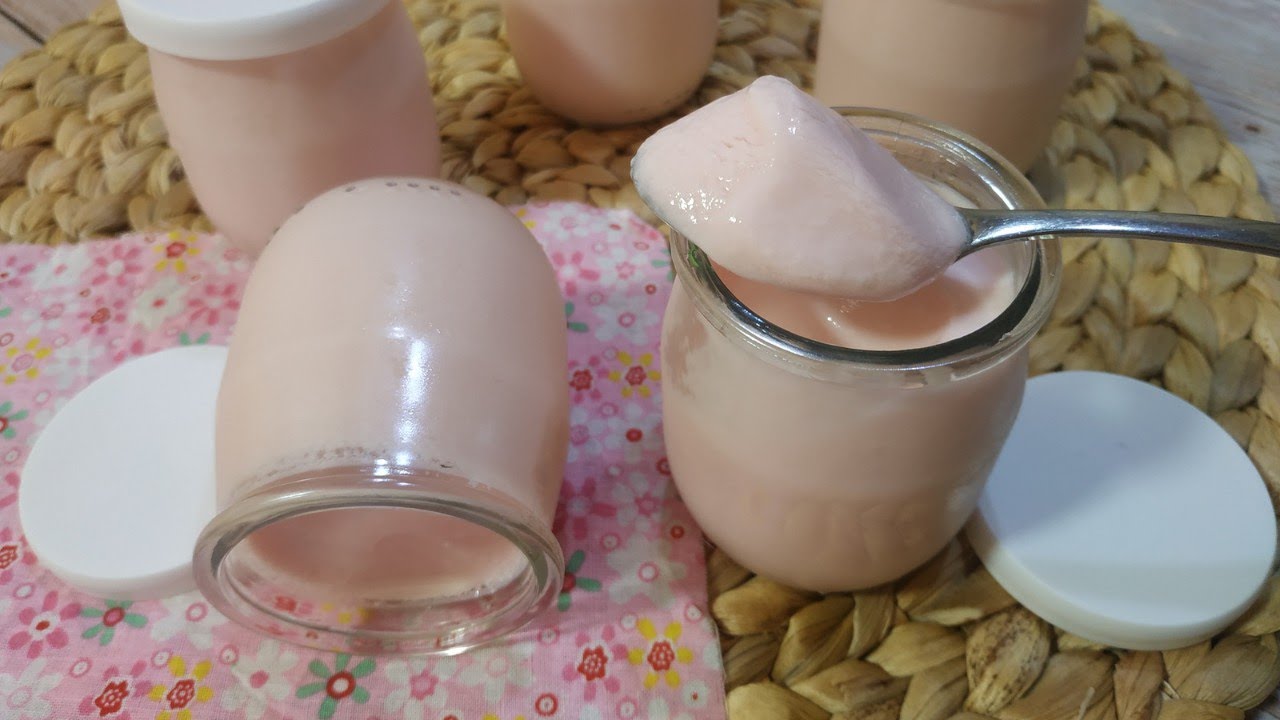 YOGUR SABOR FRESA, son EXQUISITOS/paso a paso con MAMBO!!!