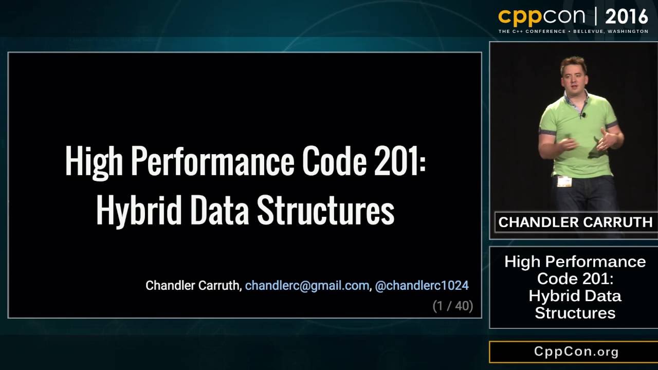 CppCon 2016: Chandler Carruth “High Performance Code 201: Hybrid Data Structures