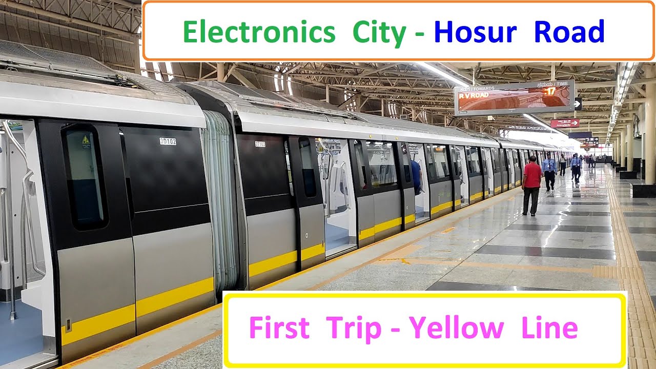 First Day First Trip - Yellow Line - Bengaluru Electronics City Metro