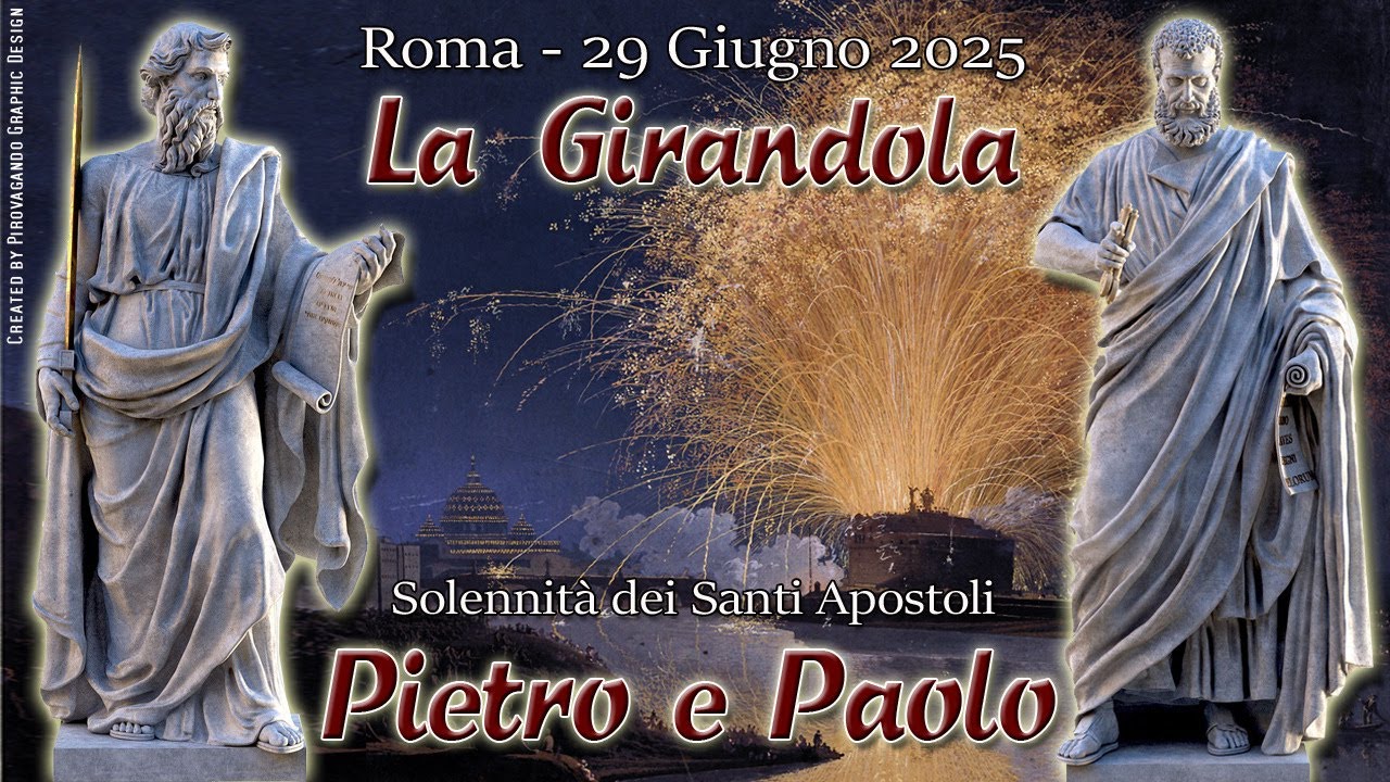 ROMA - Santi PIETRO e PAOLO 2025 - GRUPPO IX INVICTA e PIROTECNICA PAOLELLI (Night Show)