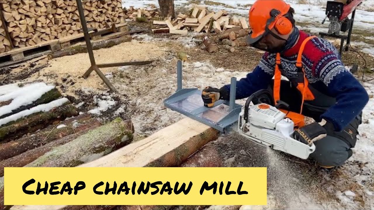 How I made a DIY Alaskan Chainsaw Mill for 20 dollars!